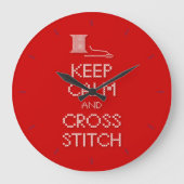 Behalt Calm Cross Stitch Uhr (Vorderseite)
