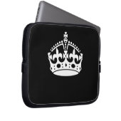 BEHALT CALM CROWN auf Black Customize This! Laptopschutzhülle (Vorne Rechts)
