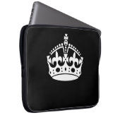 BEHALT CALM CROWN auf Black Customize This! Laptopschutzhülle (Vorne Rechts)