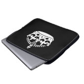 BEHALT CALM CROWN auf Black Customize This! Laptopschutzhülle (Vorne Knopf)