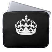 BEHALT CALM CROWN auf Black Customize This! Laptopschutzhülle (Vorderseite)