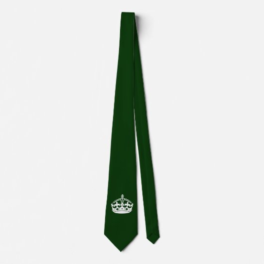 BEHALT CALM CROWN auf Green Customize This! Krawatte (Vorderseite)