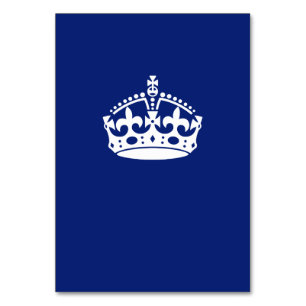 Behalt Calm Crown auf Navy Blue Tischnummer