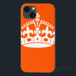 BEHALT CALM CROWN auf Orange Customizing Dies! Case-Mate iPhone Hülle<br><div class="desc">Ein Behalten Kronendesign in einem lebhaften,  orangefarbenen Dekor,  das Sie nach Belieben mit etwas Text anpassen können. 
 
 
 



 
Verwenden Sie den Link "Diesen Designer Gefragt",  um uns mit Ihren speziellen Designanfragen oder für Hilfe bei Ihren Anpassungsprojekten zu kontaktieren.</div>