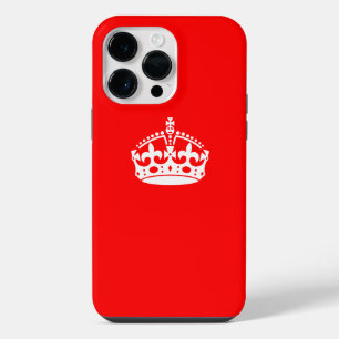 BEHALT CALM CROWN auf Red Customize This! iPhone 14 Pro Max Hülle