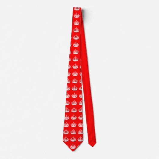 BEHALT CALM CROWN auf Red Customize This! Krawatte (Vorderseite)