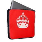 BEHALT CALM CROWN auf Red Customize This! Laptopschutzhülle (Vorne Rechts)