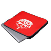 BEHALT CALM CROWN auf Red Customize This! Laptopschutzhülle (Vorne Knopf)