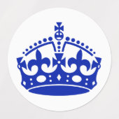 Behalt Calm Crown Blue Etiketten (Design 1)