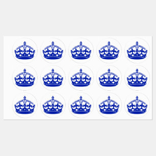 Behalt Calm Crown Blue Etiketten