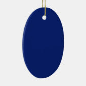 Behalt Calm Crown Icon auf Navy Blue Keramik Ornament (Rechts)