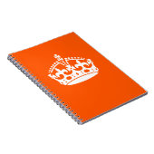 BEHALT CALM CROWN Icon on Orange Customizing Notizblock (Rechte Seite)