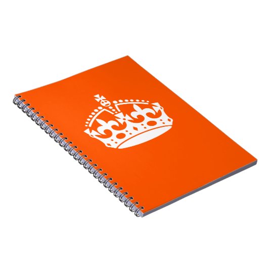 BEHALT CALM CROWN Icon on Orange Customizing Notizblock (Rechte Seite)