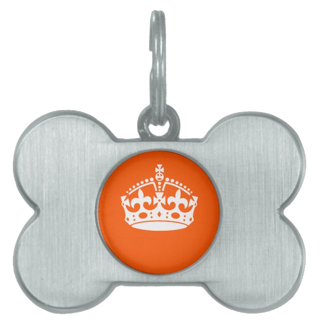BEHALT CALM CROWN Icon on Orange Customizing Tiermarke (Vorderseite)