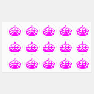 Behalt Calm Crown Pink Fuchsia Etiketten