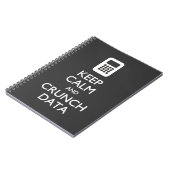 Behalt Calm Crunch Data Big Data Notebook Notizblock (Linke Seite)