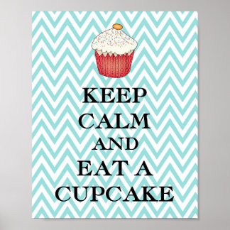 Behalt Calm Cupcake Poster
