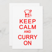 Behalt Calm & Curry auf Einladung, anpassen Einladung (Vorne/Hinten)