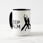 Behalt Calm & Dance On Tasse - wählen Sie Stil, Fa (Vorderseite Links)