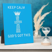 Behalt Calm, das Got Gott Fotoplatte (Seite)