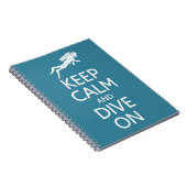 Behalt Calm & Dive On Custom Color Notebook Notizblock (Rechte Seite)