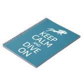 Behalt Calm & Dive On Custom Color Notebook Notizblock (Linke Seite)