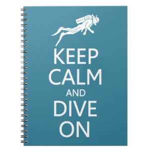 Behalt Calm & Dive On Custom Color Notebook Notizblock