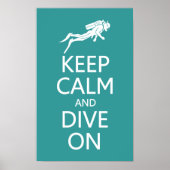 Behalt Calm & Dive On Custom Color Poster (Vorne)