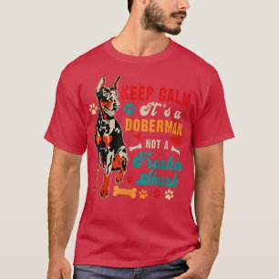 Behalt Calm Doberman nicht ein lustiger Hai Matchi T-Shirt