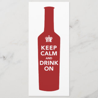 Behalt Calm & Drink auf Geburtstagsfeier Einladung
