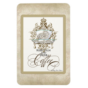 Behalt Calm & Drink Coffee - Küchendekor Magnet