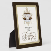 Behalt Calm & Drink Coffee - Mode Trendy Chic Art Fotoplatte (Seite)