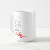 Behalt Calm Du bist aus Kentucky Kaffeetasse (Vorderseite Links)