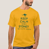 Behalt Calm Du bist in Sydney NSW T-Shirt (Vorderseite)
