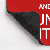 Behalt Calm & Dunk It mousepad (Ecke)