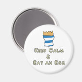 Behalt Calm Eat an Egg Magnet (Vorderseite/Rückseite)