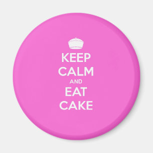 Behalt Calm & Eat Cake Magnet