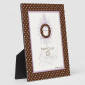 Behalt Calm & Eat Cupcakes - Audrey Jeanne Fotoplatte (Seite)