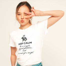 Behalt Calm - er ist Single... Herr Darcy (schwarz T-Shirt