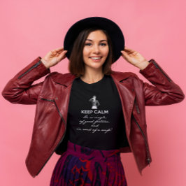 Behalt Calm - er ist Single... Herr Darcy (weißer T-Shirt