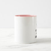 "BEHALT CALM - ERNST - MIT ADHS?" zweiteilige COFF Zweifarbige Tasse (Mittel)