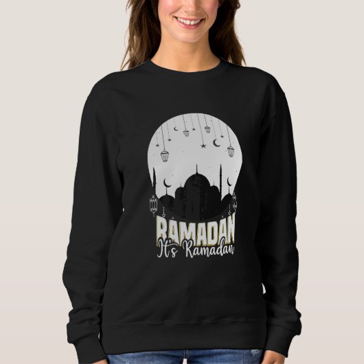 Behalt Calm Es ist Ramadan Cool Ramadan Kareem Spr Sweatshirt (Vorderseite)