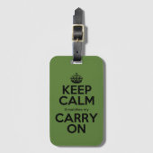 Behalt Calm es passt zu meinem Tragen auf Pun pick Gepäckanhänger (Vorderseite Vertikal)