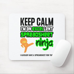 Behalt Calm EXCELlent SPREADSHEET NINJA Mousepad