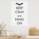 Behalt Calm & Fang On Poster (Küche)