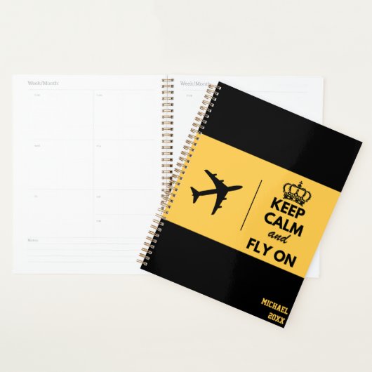 Behalt Calm Fly On, Aviation, Funny Planer (Anzeige)