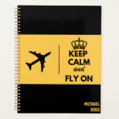 Behalt Calm Fly On, Aviation, Funny Planer (Vorderseite)