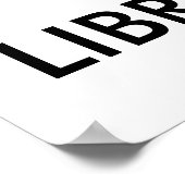 Behalt Calm Frage Bibliothekare für Vorlagen Poster (Ecke)