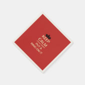 BEHALT CALM Funny Harry & Meghan Paper Party Napki Serviette (Ecke)