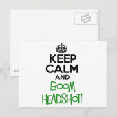 Behalt Calm Funny Postkarte (Vorne/Hinten)